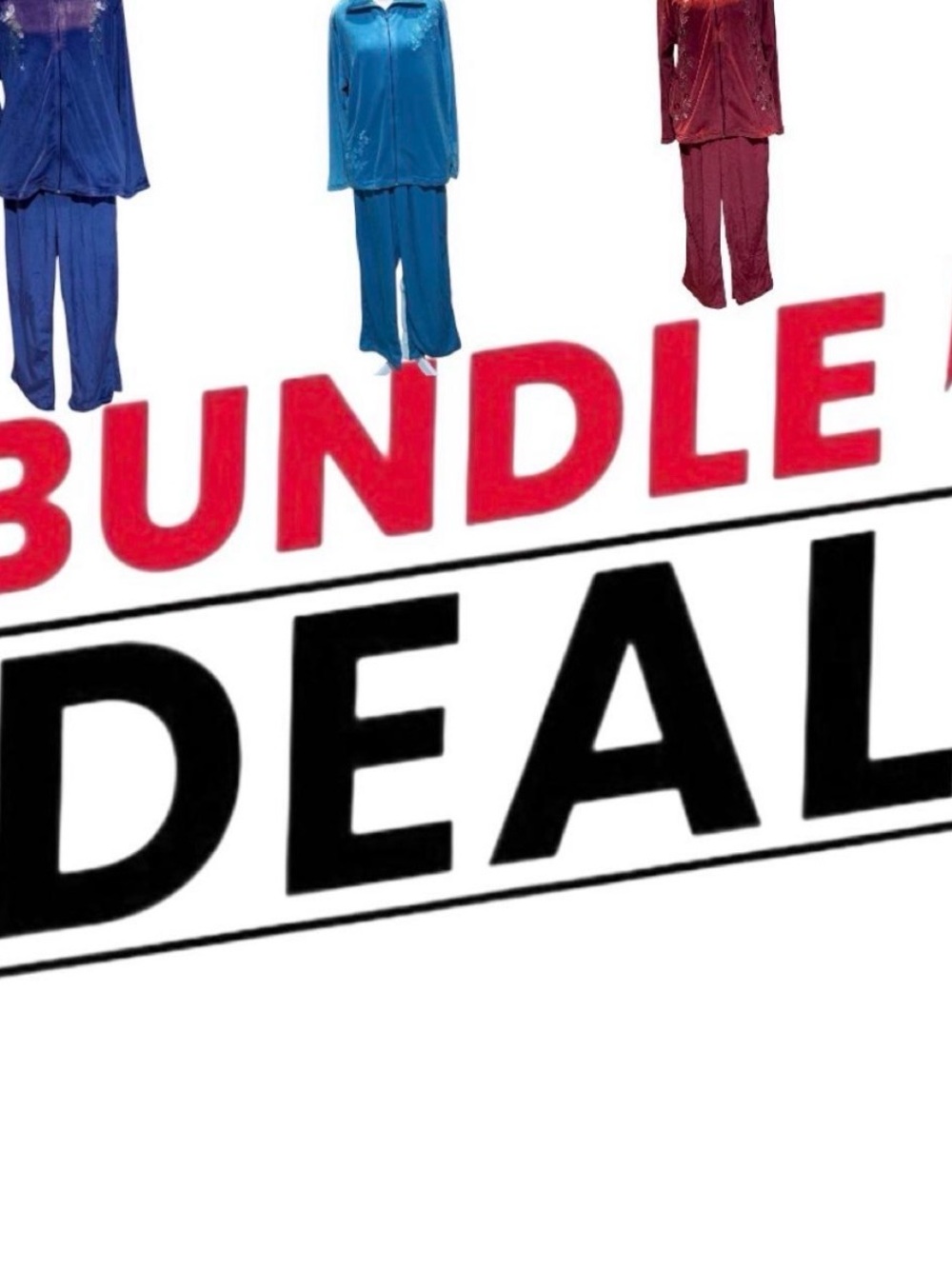 Bundle Deal: velour track Sets in Blue, Teal, and Burgundy Grannycore